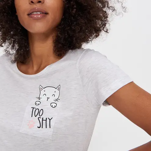 NWT Cute Graphic Pajamas Gray Size M