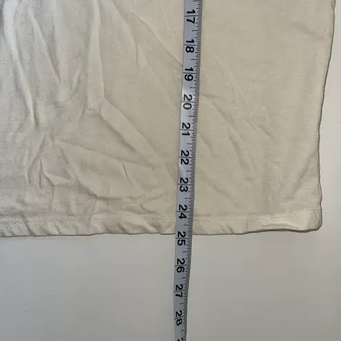 MTV Brand MTV Ivory White Floral Print Short Sleeve Crop Graphic Tee