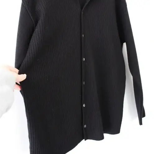 Kit Karson Vintage Wool Knit Polo Cardigan Sweater