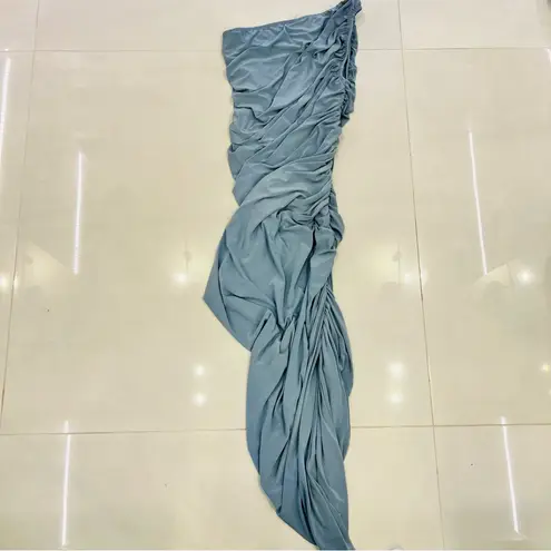 Norma Kamali Diana Midi Dress in Soft Blue