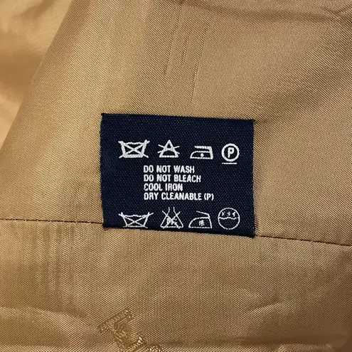 Escada Margaretha Ley Wool Blend Plaid Blazer 38 Ivory Brown Metallic Gold Size undefined