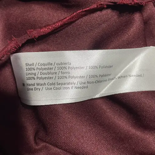 Band Of The Free New Lace Up V-Neck Diamond Midi Dress Lila Merlot Size Small