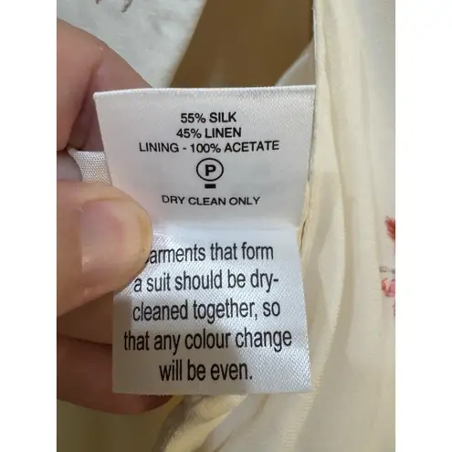 Minuet Silk And Linen 2 Piece Set Embroidered Size Euro 36 US 6