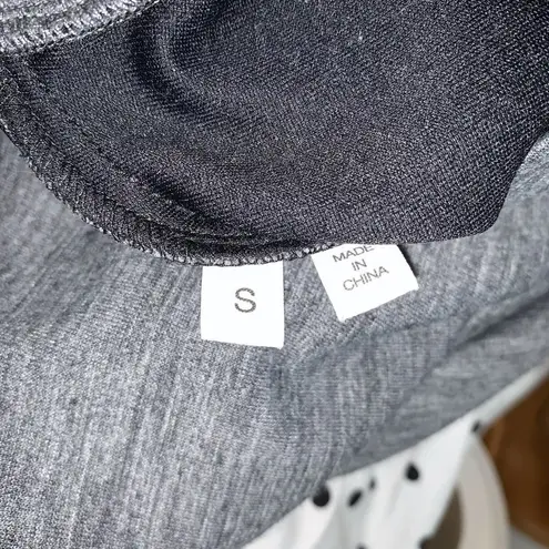 Derek Lam Charcoal Gray Short Sleeve Crew Neck Sweatshirt Size Small