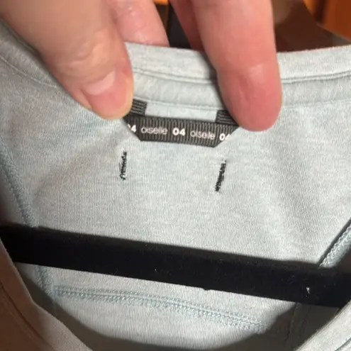 Oiselle LUX LAYERING RACERBACK TANK Low Tide Blue Size 4