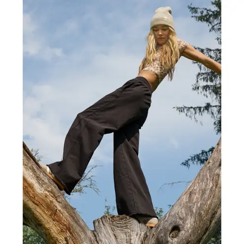 Aerie  NWT Grey Soft Landing Wide Leg Trouser Pants Size XS