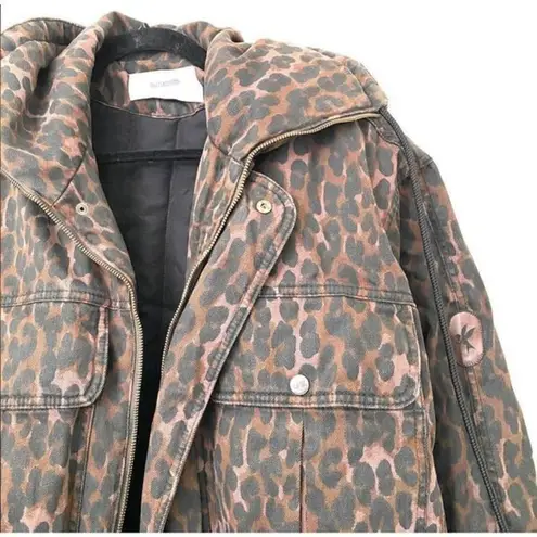 One Teaspoon  Puffa Jacket in Bronze Leopard‎ NWT Sz SM