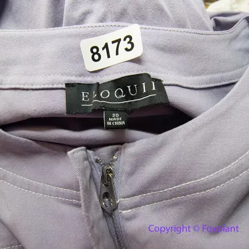 Eloquii New! light purple jumpsuit zipper front waist tie, size 20