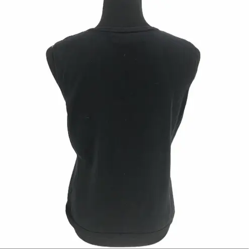 Josephine Chaus Tank Top Blouse Black Size Large