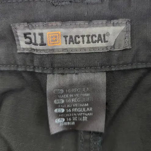 5.11 Tactical Taclite Pro Ripstop Pant Women's Black Cargo 64360 Size 16 Regular
