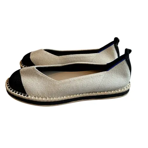 Rothy's Rothy’s Espadrille Flat Hemp Cream/Black 10.5