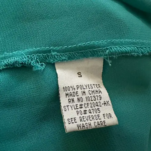 Ali & Kris Color Block Roll Tab Sleeve Blouse