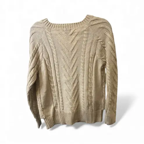 Coco + Carmen Cozy Faux Fur Front Sweater – Beige Knit, NWT