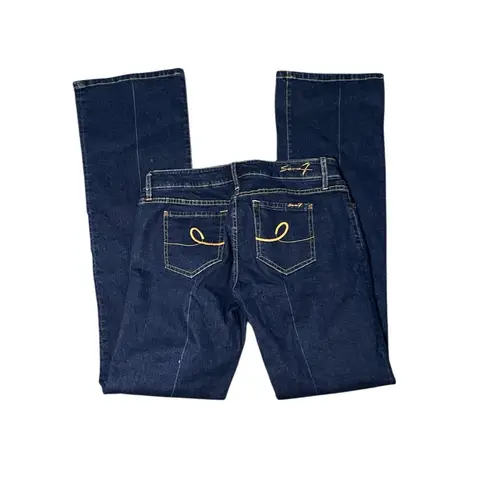 Seven7 Vtg Y2K Boot Stretch Jeans Contrast Stitch Low Rise Flare 29