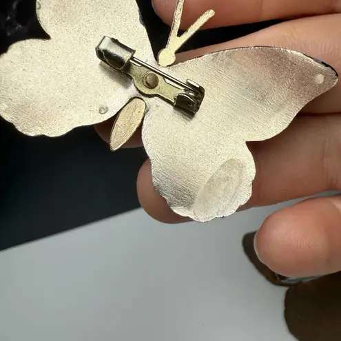 Colorful Butterfly Insect Brooch Pin Lot Of 3 Multicolor