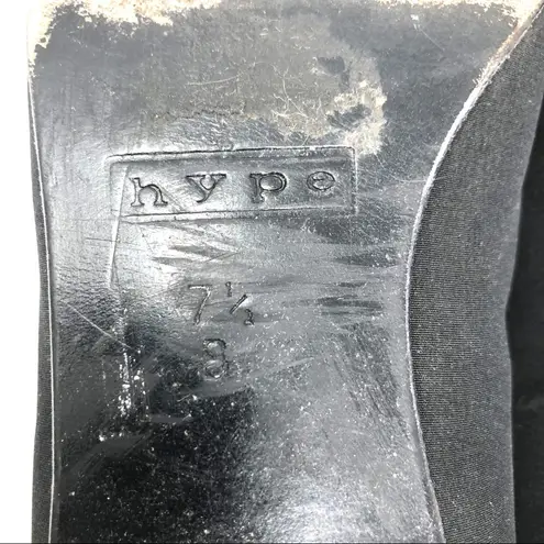 HYPE black fabric ballerina flats Size 7.5