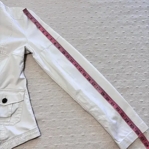 Diesel Vintage Off White Jacket/Blazer Embroidered Finish 100% Cotton. Size L