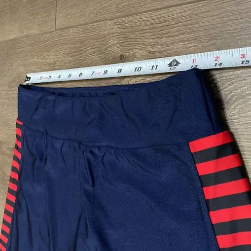 iGlow Running Skirt Red Blue High Rise Pocket Tennis Golf Skirt Skort Size M Size M