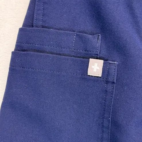 FIGS  Kade Technical Collection Scrub Pants Drawstring Pockets Navy Blue L