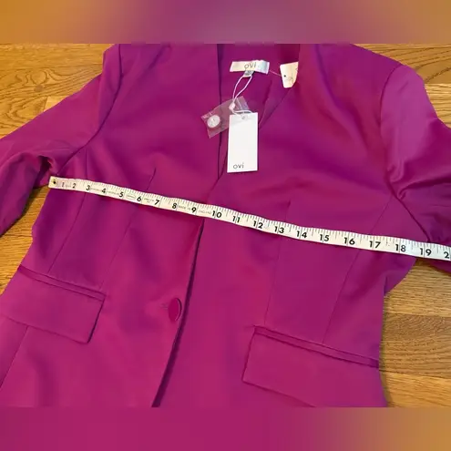 OVI Vibrant Magenta single button Blazer size M