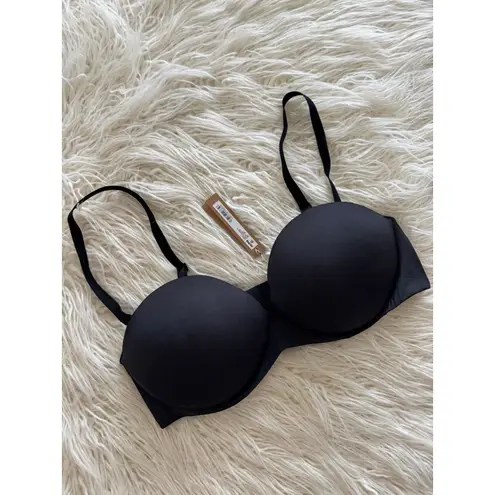 SKIMS Ultimate Push Up Strapless Bra Onyx Size 38C