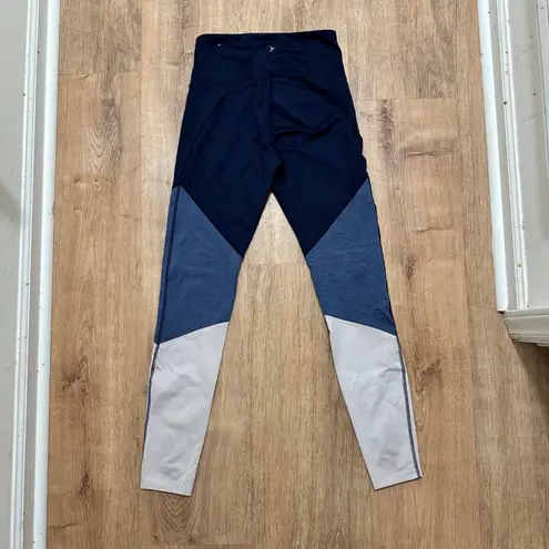 Old Navy  ACTIVE | Go Dry Navy Blue Colorblock Athletic Workout Leggings