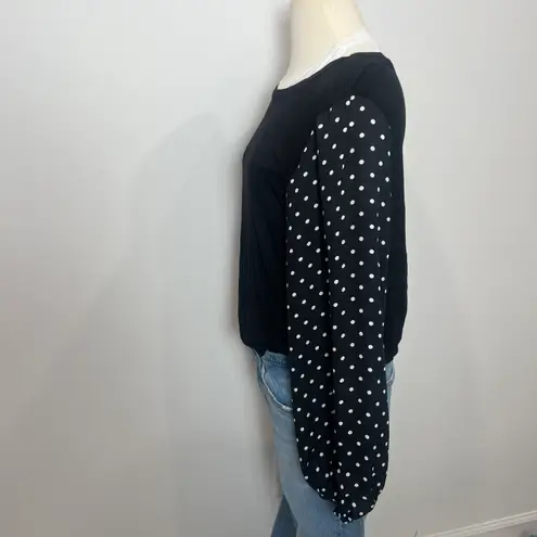 Kim And Cami Long Sleeve Polka Dot Blouse