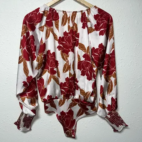 Bohme NWT Colorful Floral Print Bodysuit Women’s Size M