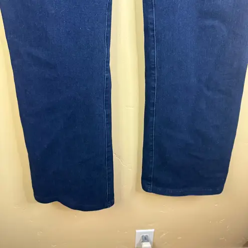 Betabrand Womens Pull On Flair Bootcut Denim Jeans Size Large Stretch Comfy