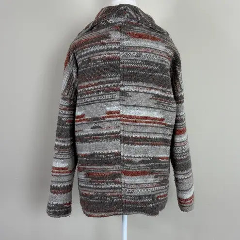 prAna Arria Wool Blend Marble Chunky Knit Collared Jacket Size Small