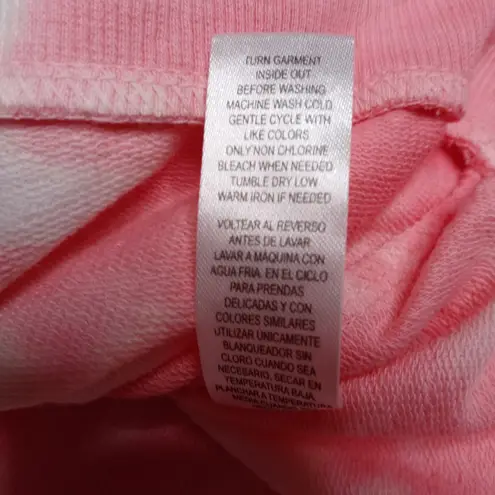 Jolie & Joy Tie Dye Asymmetrical Sweatshirt Sz 1X Pink