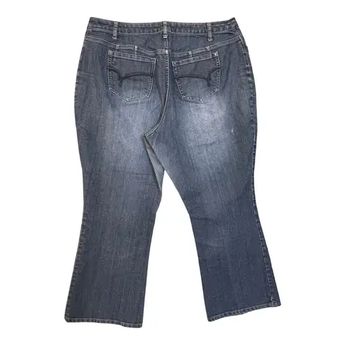 Fashion Bug Bootcut Jeans 20 Petite High Rise Stretch Denim Classic Wash