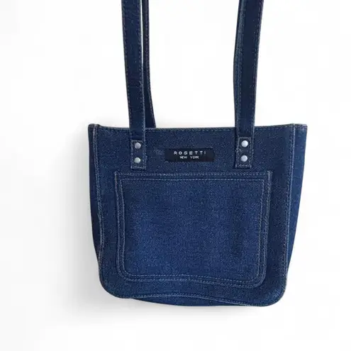 Rosetti 90'S vintage Mini Blue Jeans Denim Pocket Shoulder NY bag