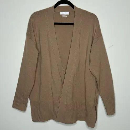 Sandro Cardigan Wool Cashmere Blend Oversized Sweater Italian Yarn Side Slit 2