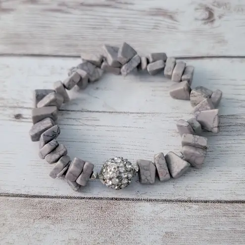 Stretch Bracelet Dusky Tones Brownish with Purple Undertones