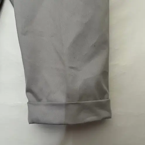 Peace of Cloth Bermuda Womens Short Sz 6 Preppy Career Stretch Cuff Trouser Gray