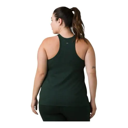 prAna Becksa Tank Plus Black Size 1X UPF 50+ Shelf Bra Compression Stretch NWT