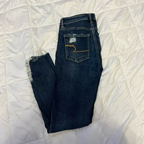 American Eagle  high waisted ripped jeans