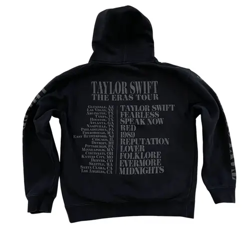 Taylor Swift Black Eras Tour Photo Grid Hoodie Size M