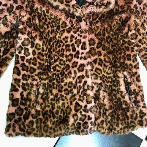 Unreal Fur Faux Dark Pink Urban Tiger Teddy Coat Jacket Mob Wife Aesthetic Furry