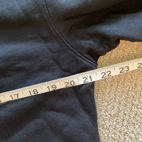 AGOLDE  Klara Extended V-Neck Sweater Black Size Small Puff Sleeves Mock Neck EUC