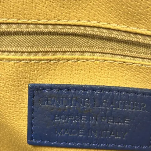 BORSEIN – PELLE genuine leather made in Italy. Absolutely gorgeous blue blue.