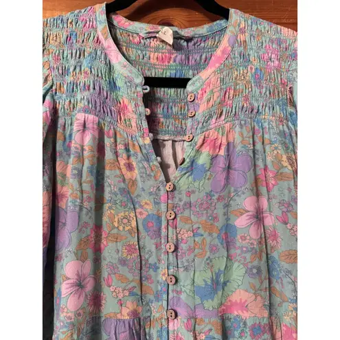 Spell & The Gypsy Collective SPELL & THE GYPSY ~ THE HIBISCUS LANE BUTTON THROUGH MAXI GOWN M