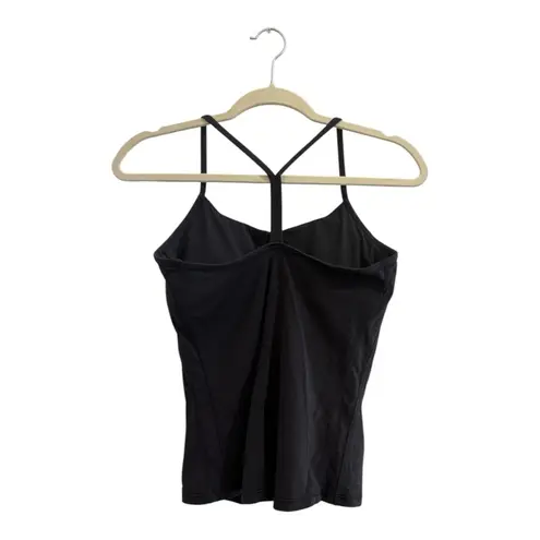 Stori RacerBack Cropped Workout Tank Top Size Small Black