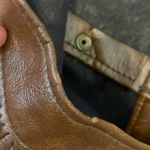 Faux leather fringe western style skirt Size XS