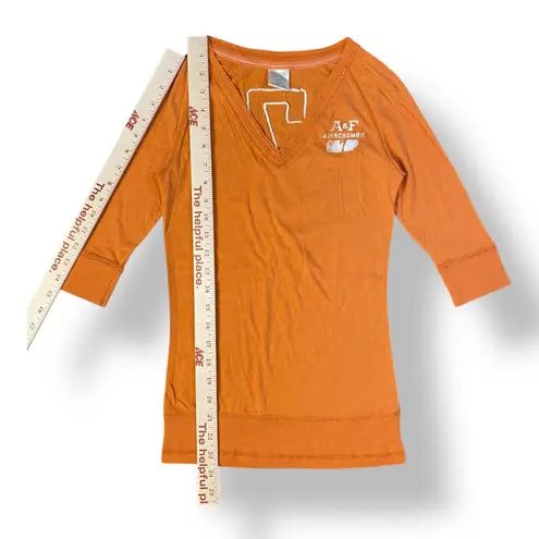 Abercrombie & Fitch  Vintage‎ Y2K 3/4 Sleeve Sweater Womens Size S Orange thumbnail 3