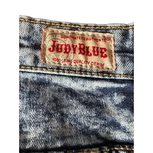 Judy Blue Stretchy Distressed Denim Jeans Acid Wash Light Blue Size 3XL #C5-10