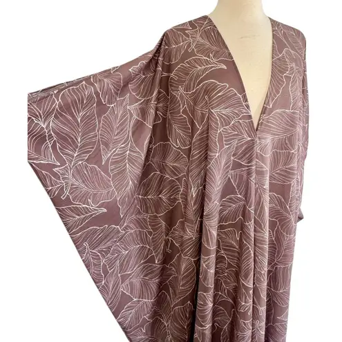 Jennifer Grace Limited Edition Caftan Deep V Neck Kimono Dress Resort Boho Chic