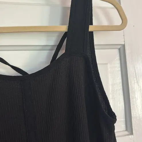 Wiholl Black Waffle Jumpsuit