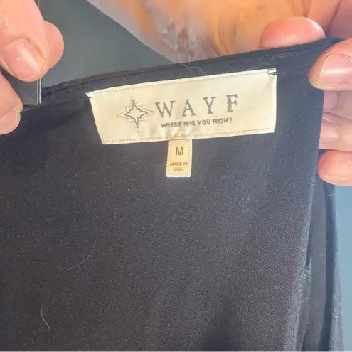 WAYF Black Long Sleeve Dress size Medium
